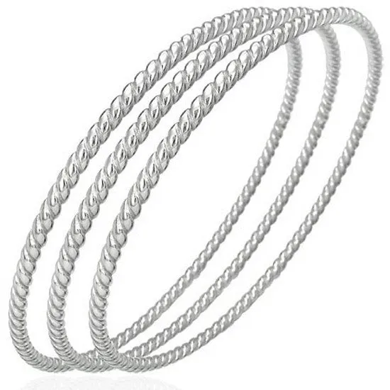 Tri Sterling Bangles