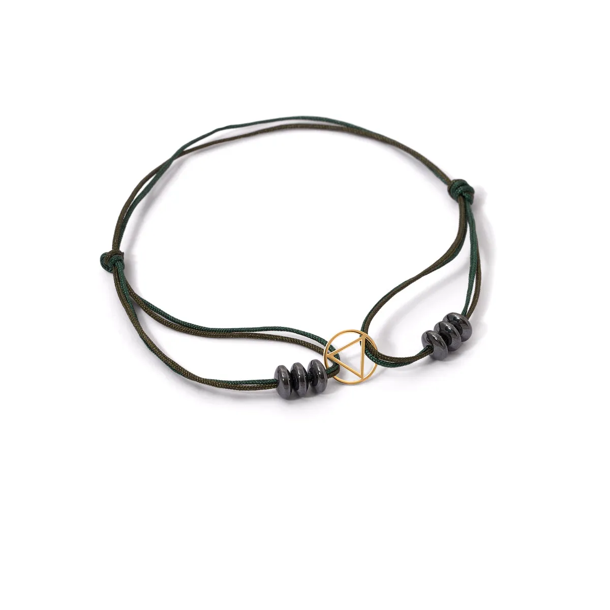 Triangle Halo Cord Bracelet