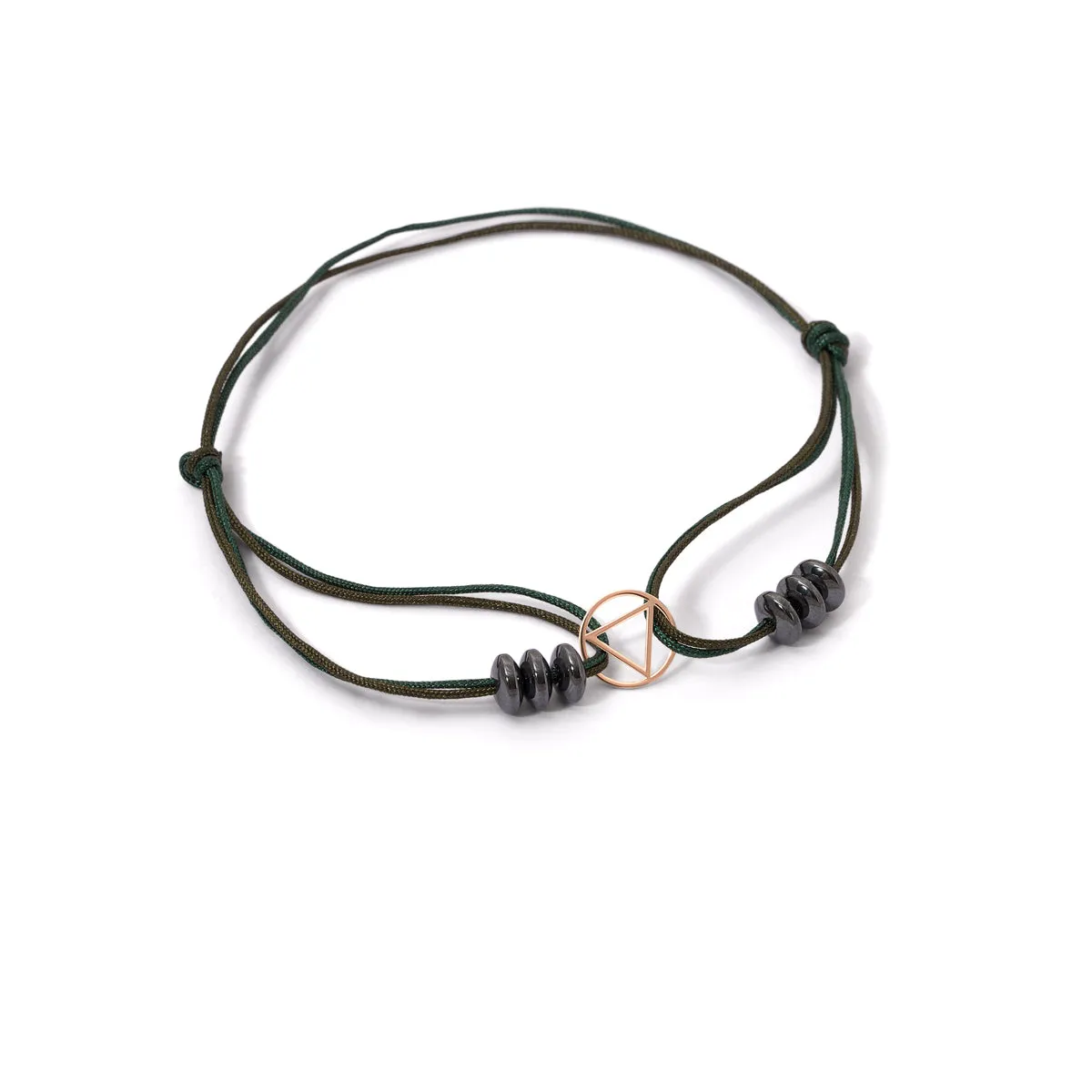 Triangle Halo Cord Bracelet