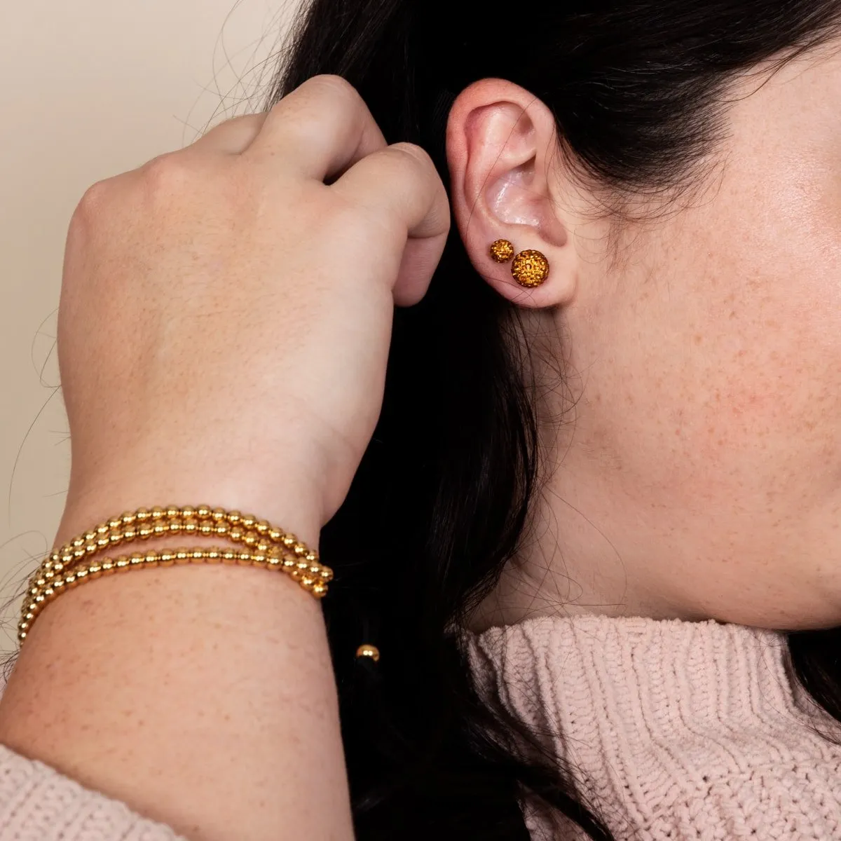 Trinity | Gold | Triple Strand Bracelet