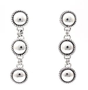 Triple Drop Small Twist Earrings