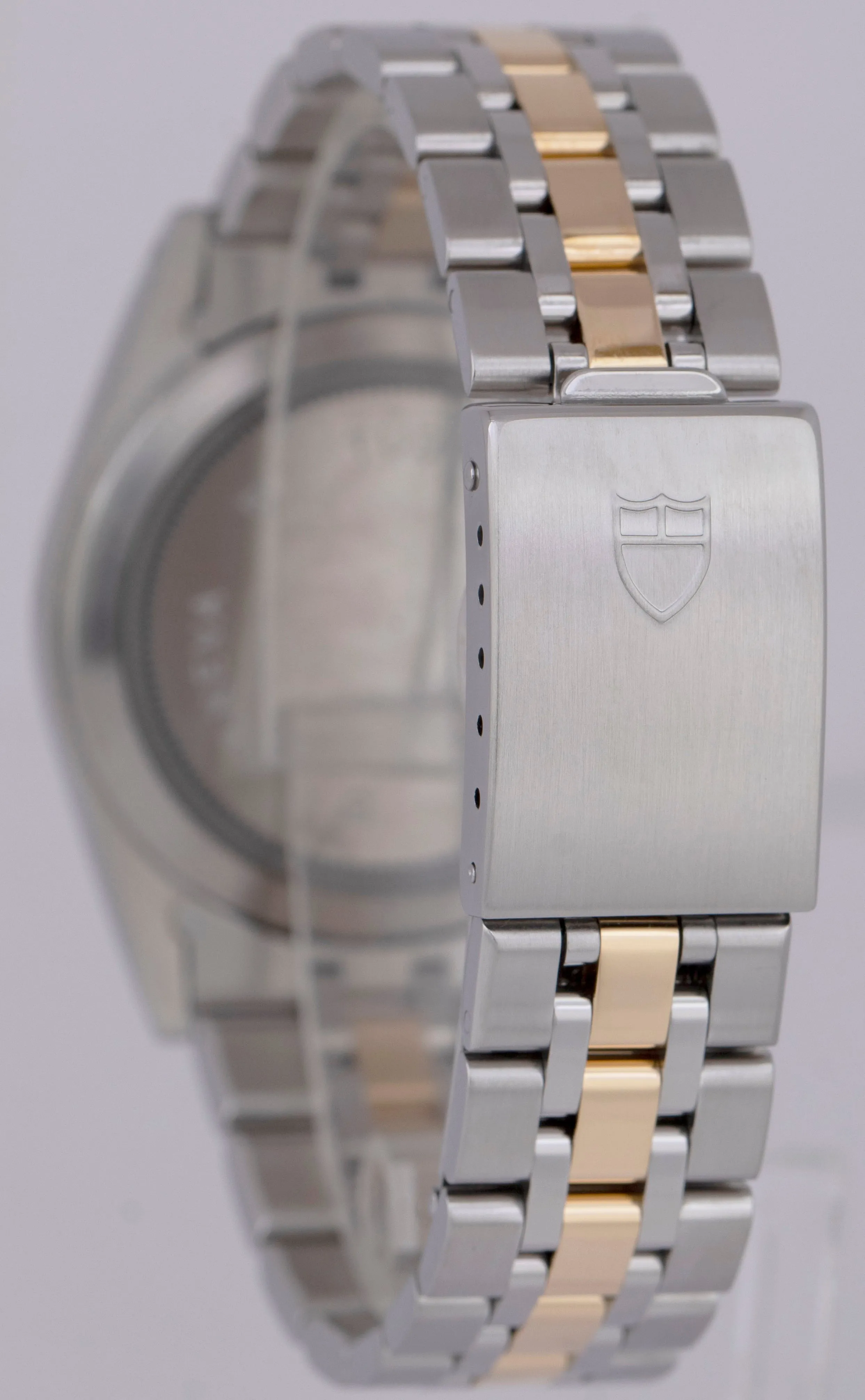 Tudor Prince Date-Day PAPERS Champagne Dial 18K Gold Steel 36mm 76213 Watch B P