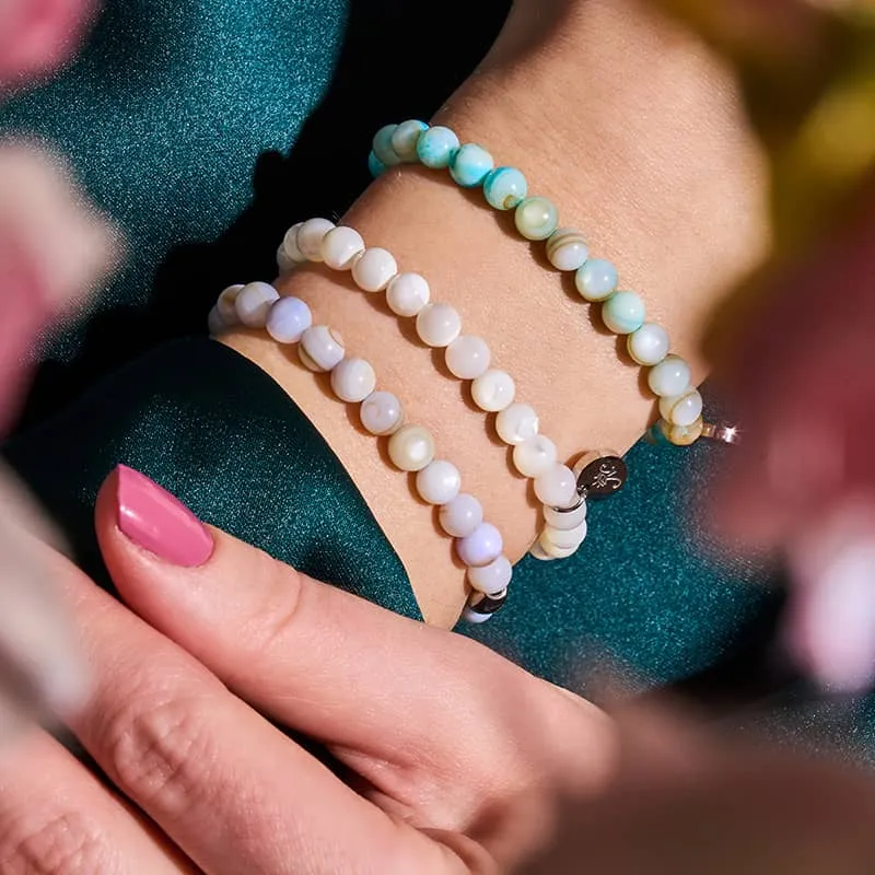 Turquoise x Silver | Abalone Bracelet