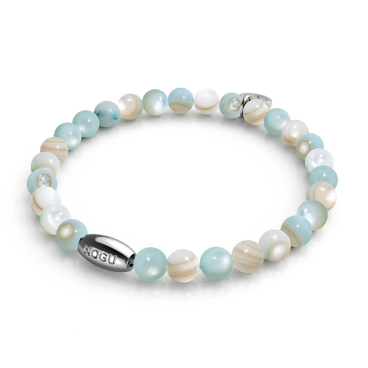 Turquoise x Silver | Abalone Bracelet