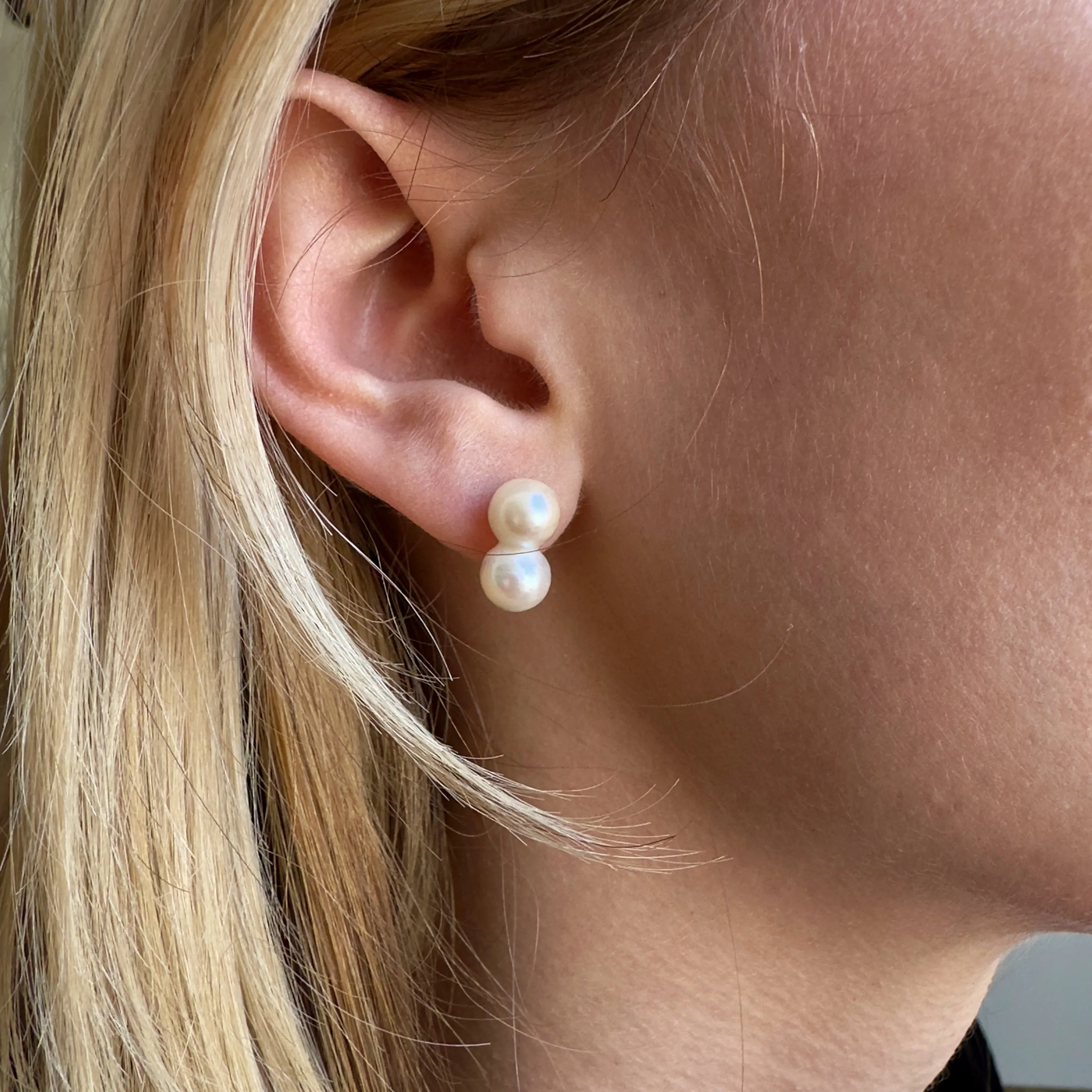 Twin Akoya Pearl Earrings | DPE-OOAK