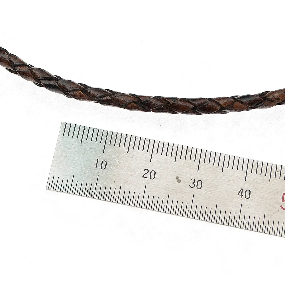 Twisted Mesh cord 3mm,4mm Genuine leather- 1m, braided leather cord, bracelet items, leather supplies MLT- P0000CYY