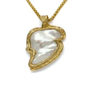 Two sided heart shaped freshwater pearl