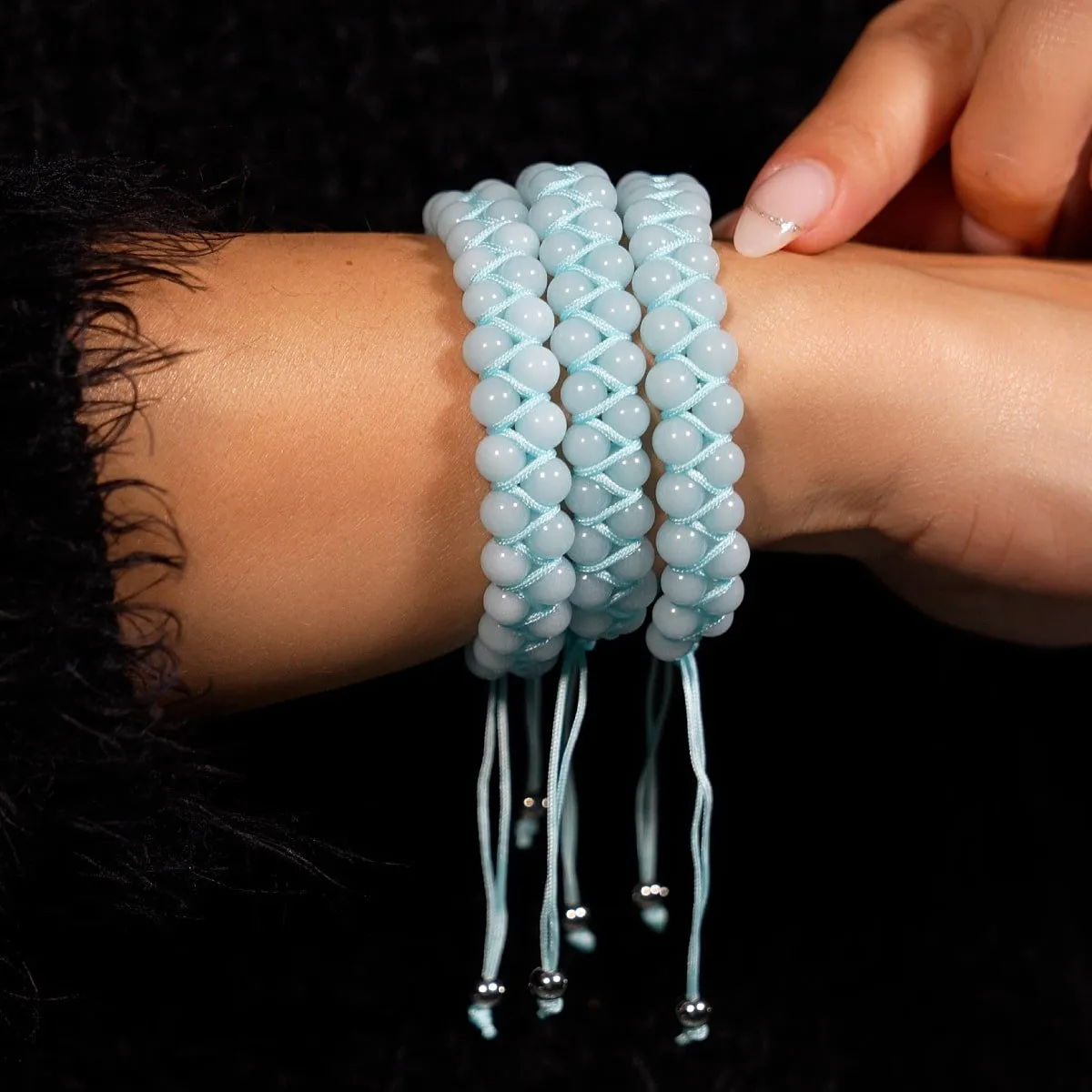 Ultramarine | Lumos Ceramic | Vitality Macrame Bracelet
