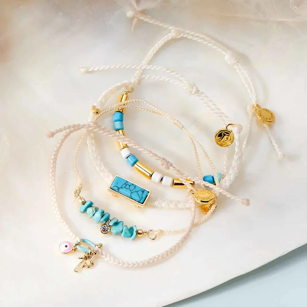 Undertow Enamel Bead Charm Bracelet