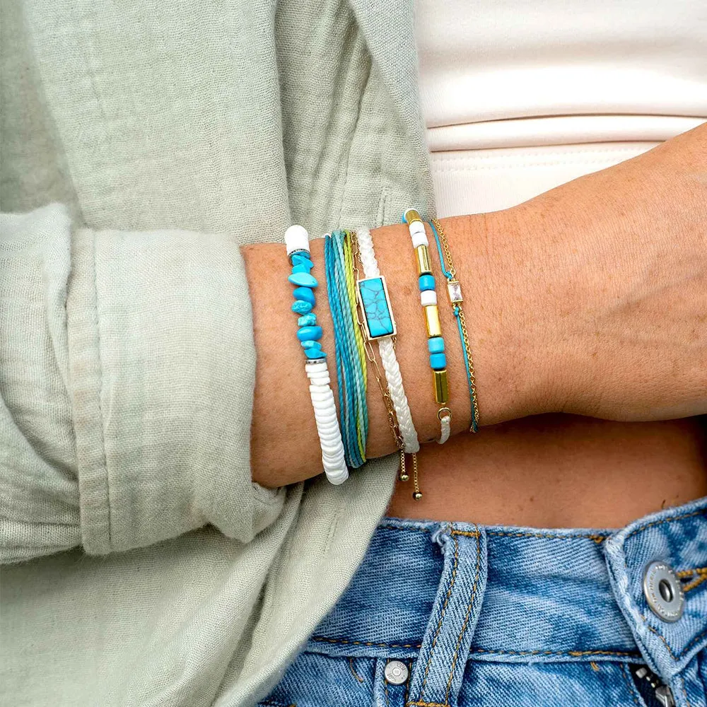 Undertow Enamel Bead Charm Bracelet