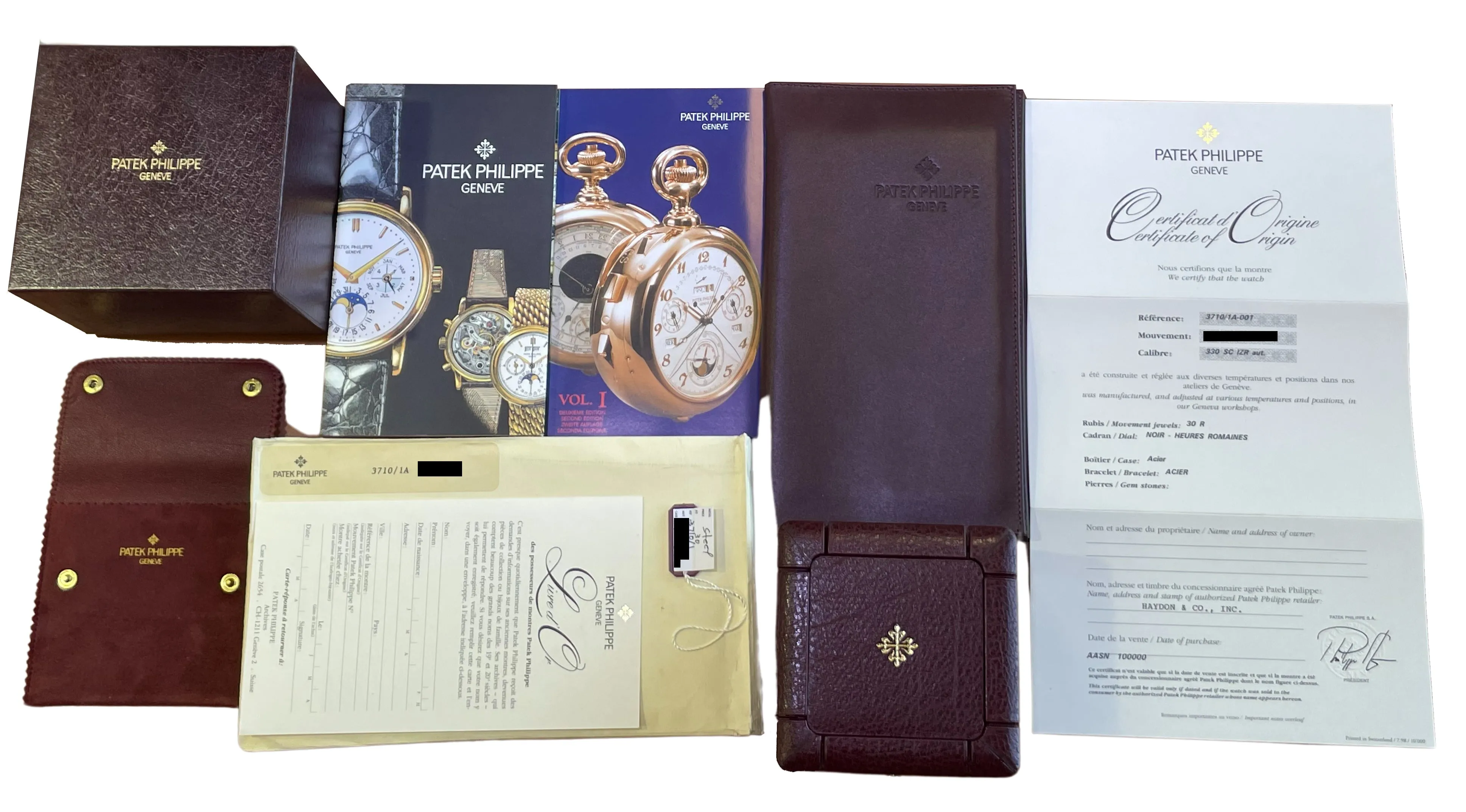 UNPOLISHED PAPERS Patek Philippe Nautilus Comet 3710/1A Black Roman 42mm B P