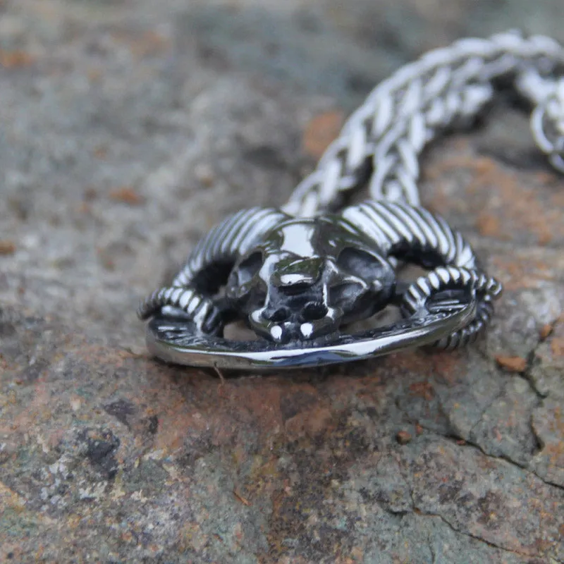 Valknut Goat Skull Amulet