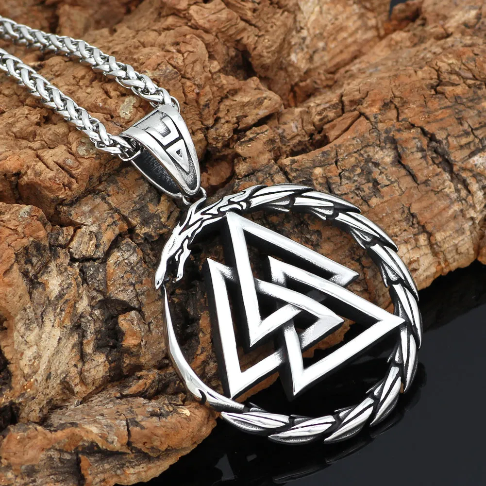 Valknut Jormungandr Necklace