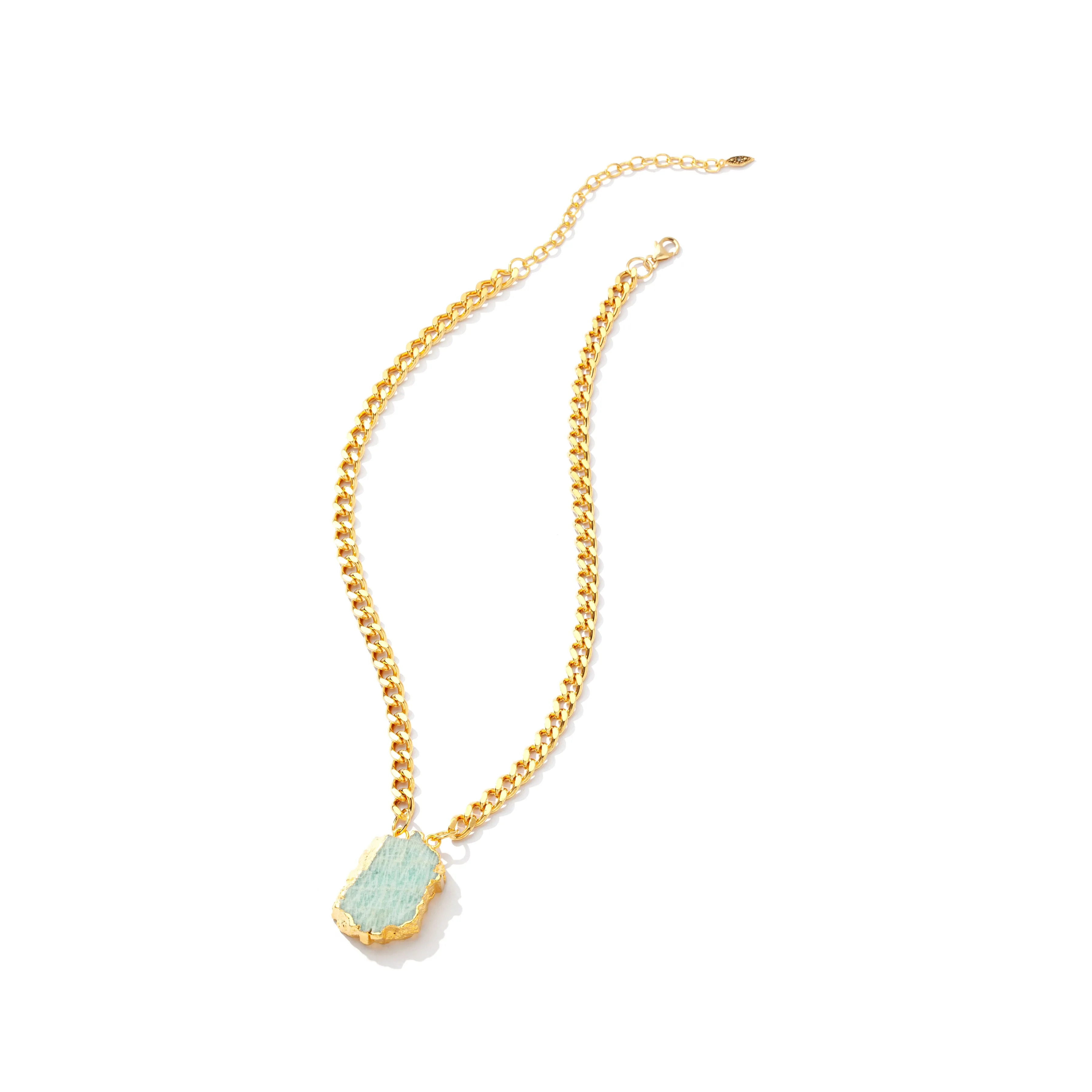Vibrant Drusy Gold Plated Link Statement Necklaces