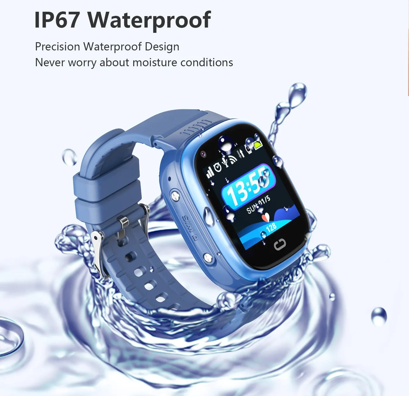 Video Call 4G LTE SOS Kids Anti-lost Smart watch Mobile phone