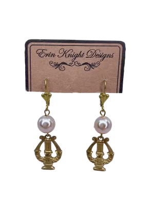 Vintage Harp Earrings