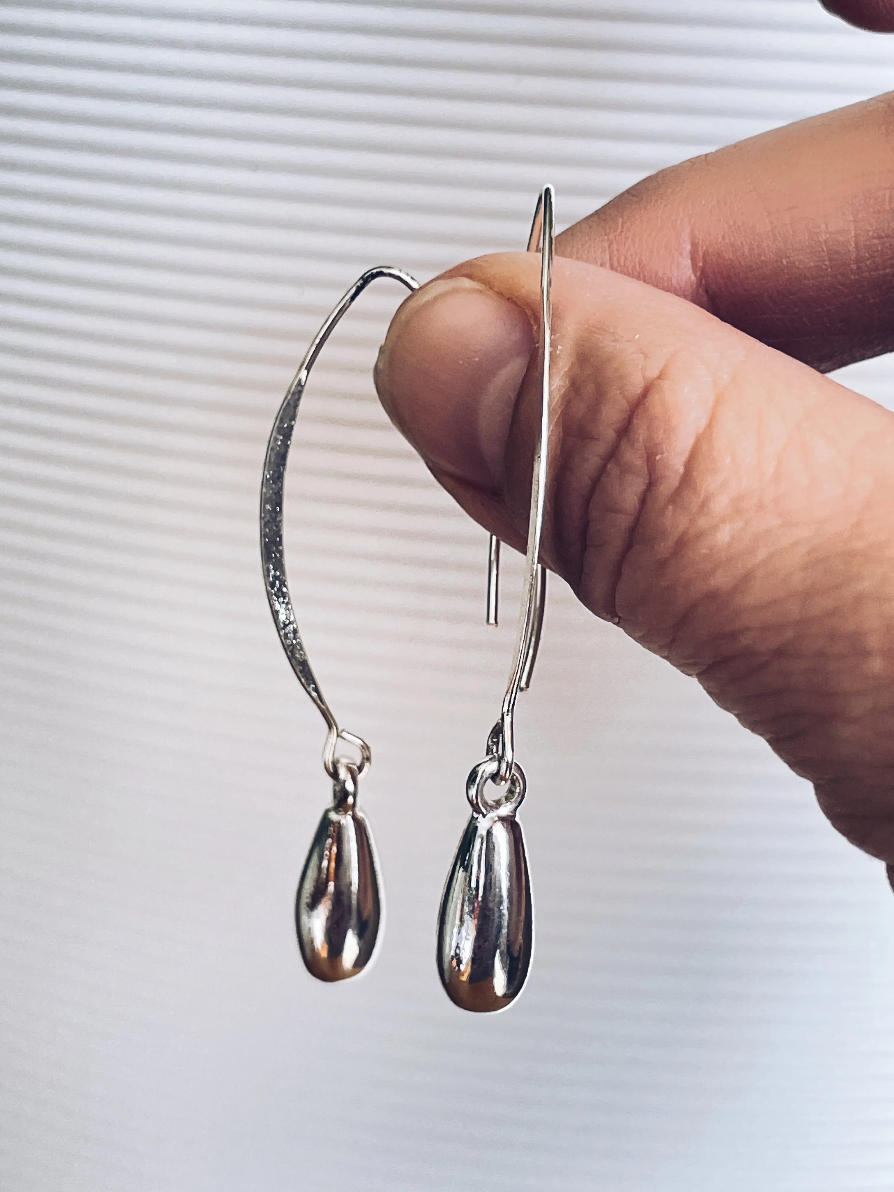 Vintage Silver Drop Earrings