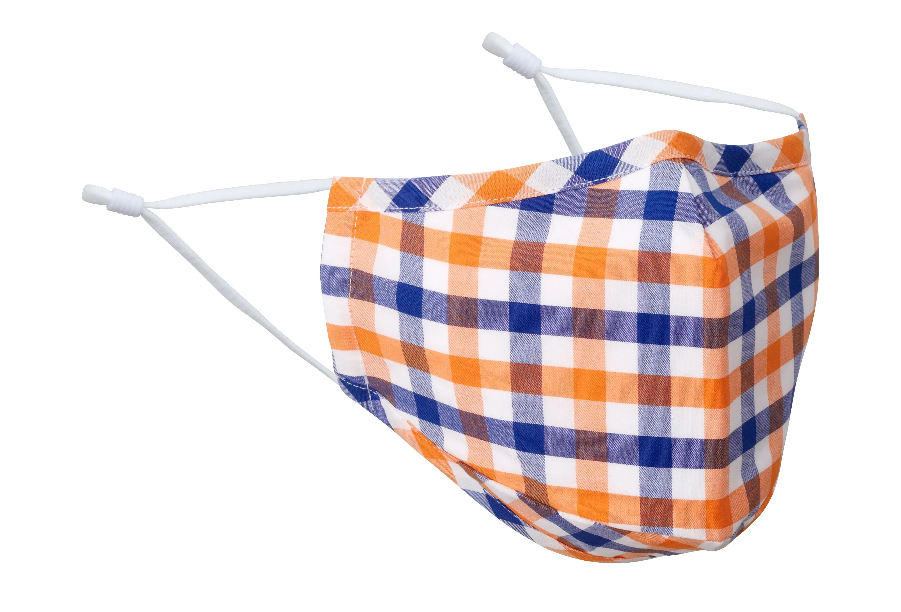 Visage Plaid Blue/Orange Face Mask