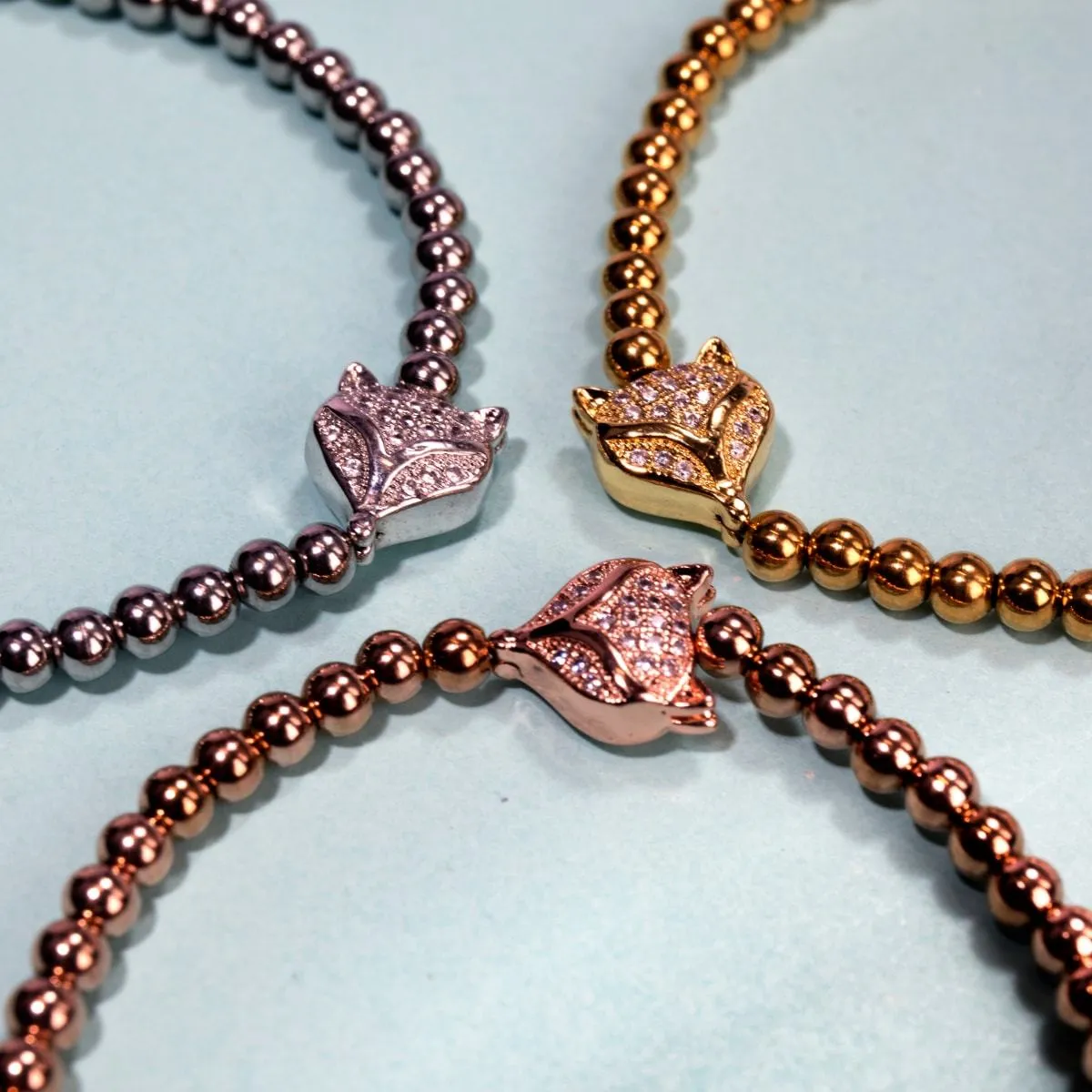 Vixen | Silver | Crystal Fox Bracelet
