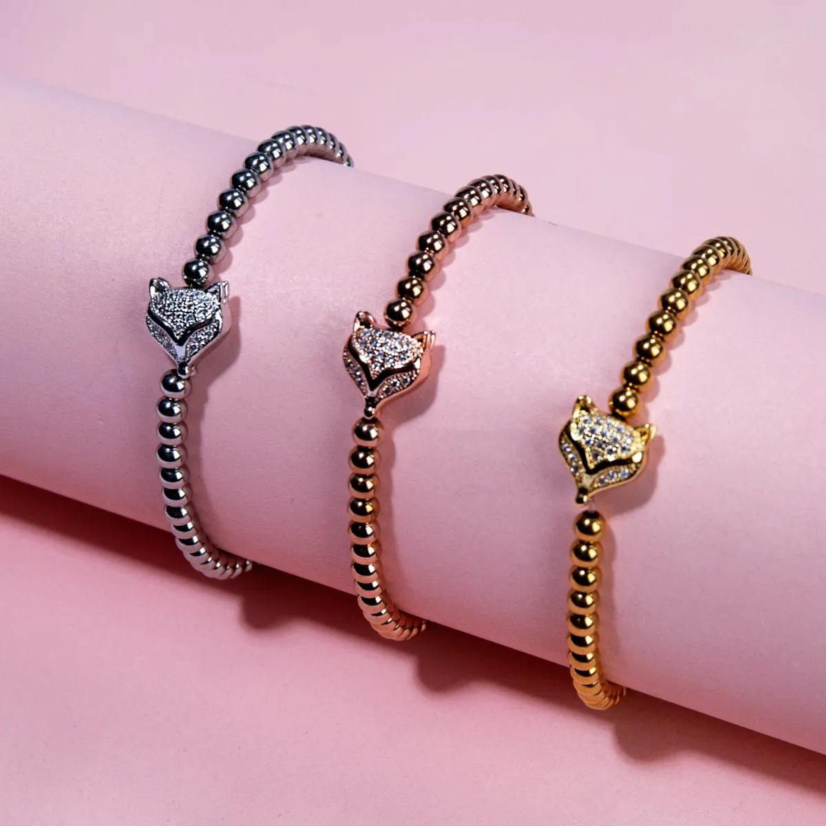 Vixen | Silver | Crystal Fox Bracelet