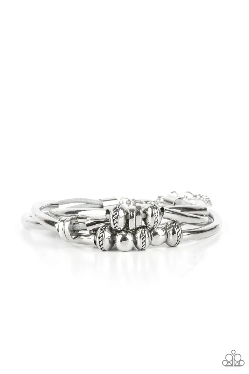 We Aim to Please Silver Paparazzi Bracelet