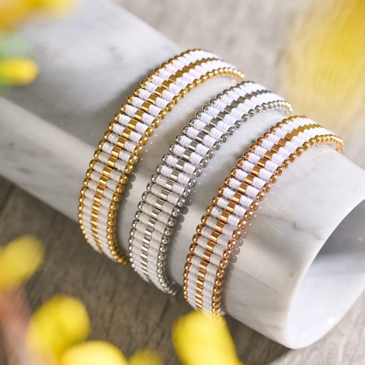 White | Silver | Amici Bracelet