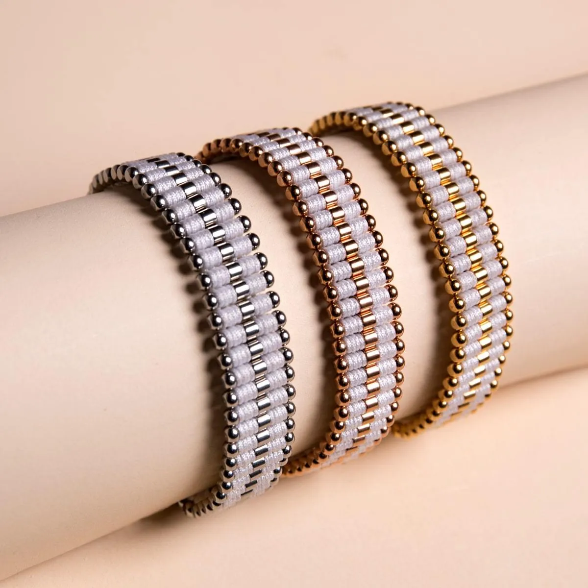 White | Silver | Amici Bracelet