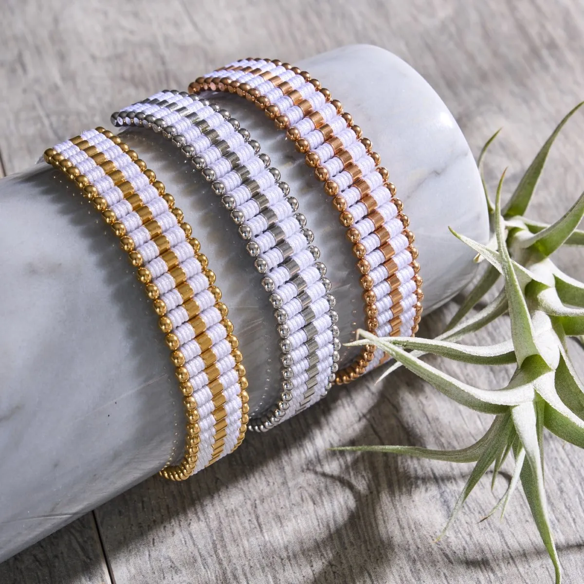 White | Silver | Amici Bracelet