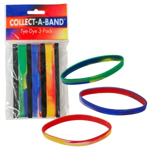 WholesaleBulkUSA - Tie Dye Rubber Wristbands (3 PACK)