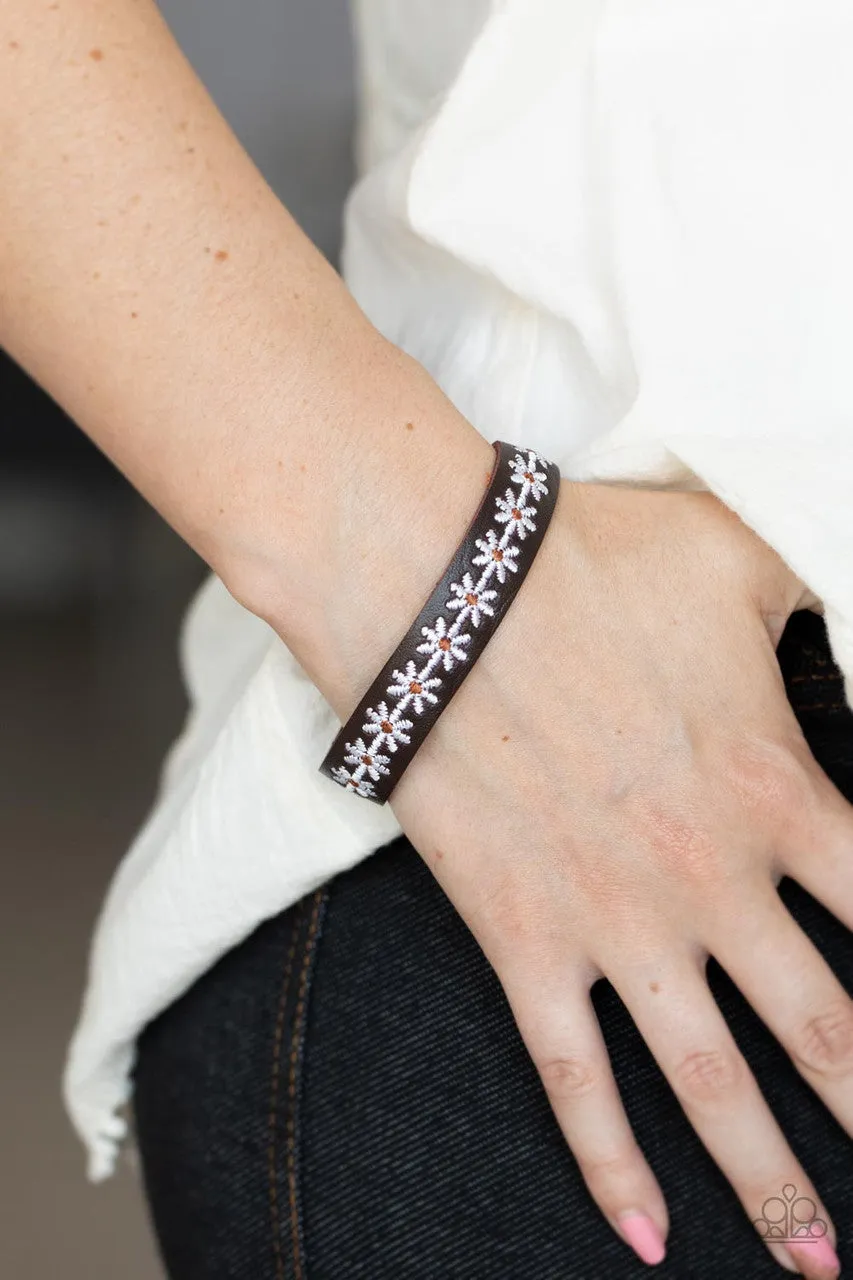 Wildflower Wayfarer White Paparazzi Bracelet