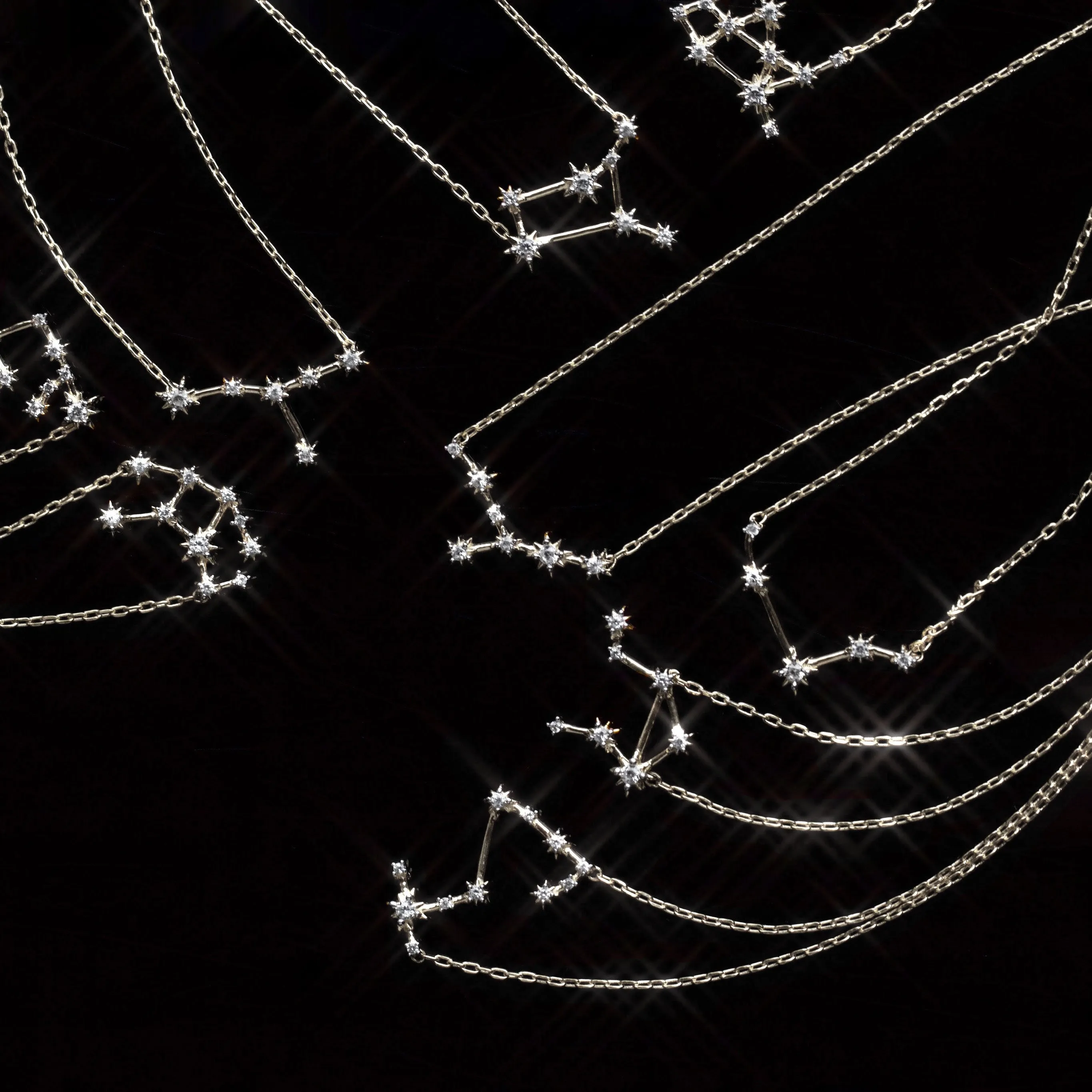 Zodiac Diamond Constellation Necklace