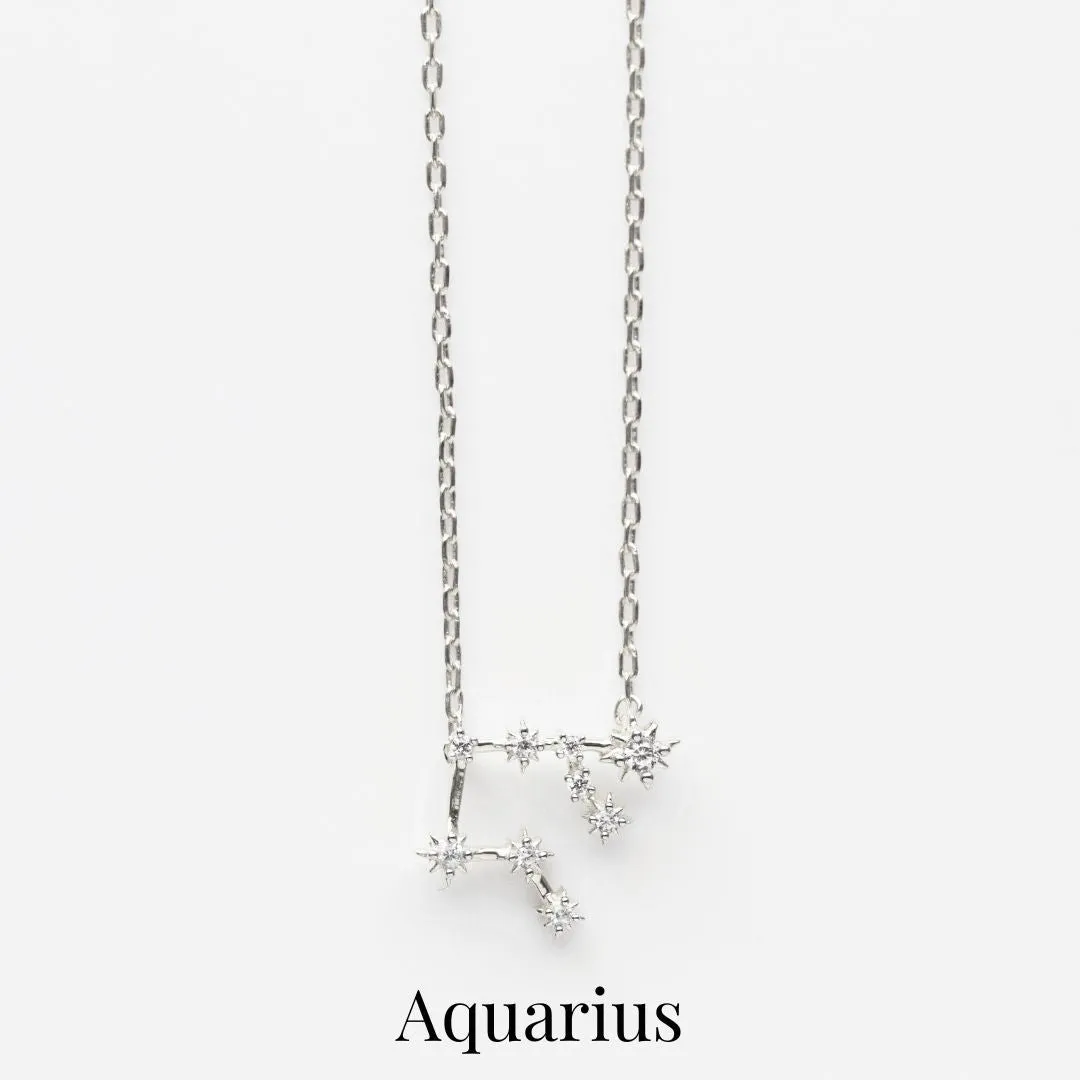 Zodiac Diamond Constellation Necklace