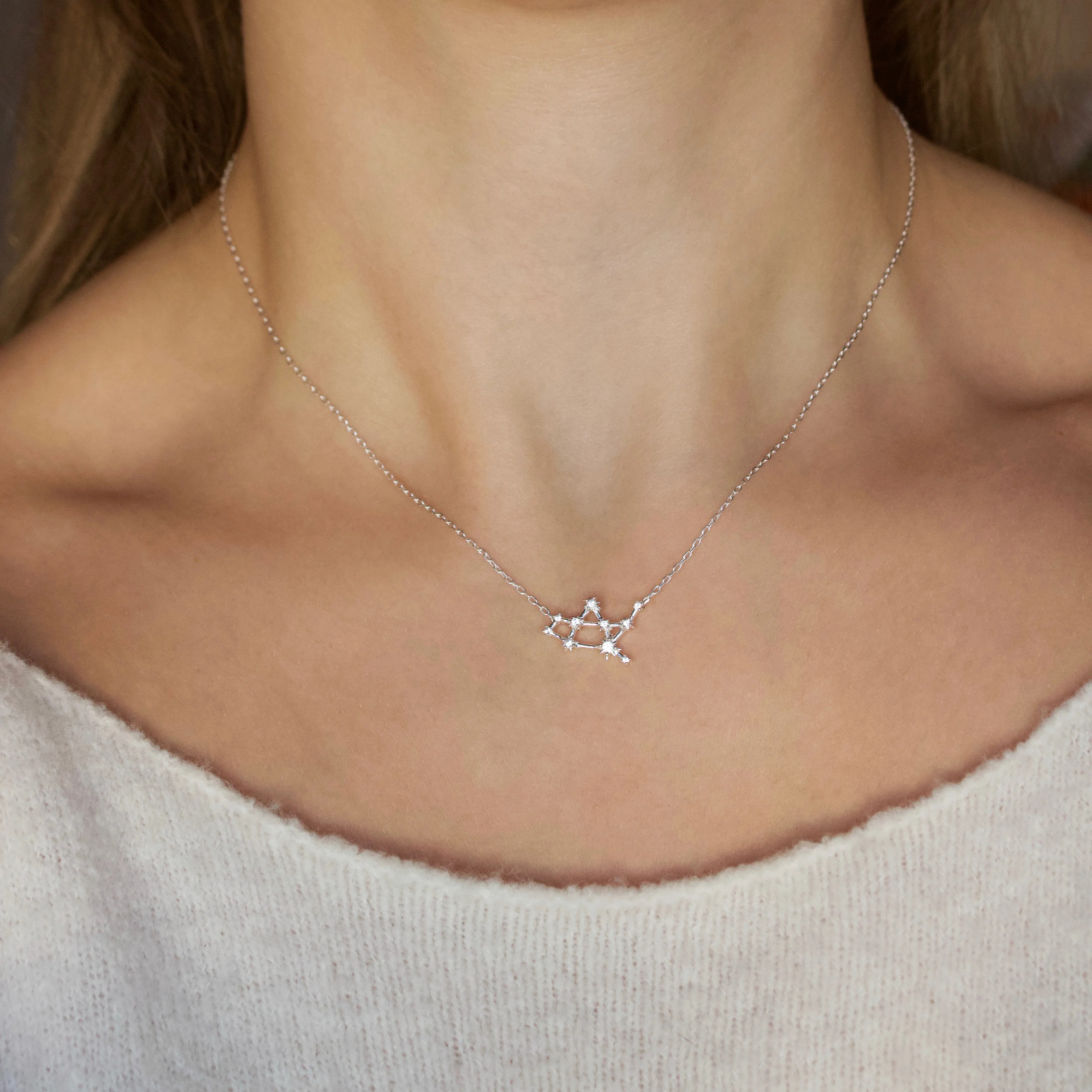 Zodiac Diamond Constellation Necklace