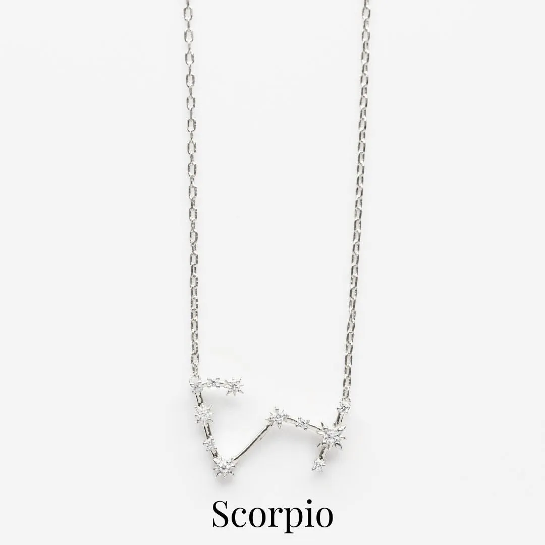 Zodiac Diamond Constellation Necklace