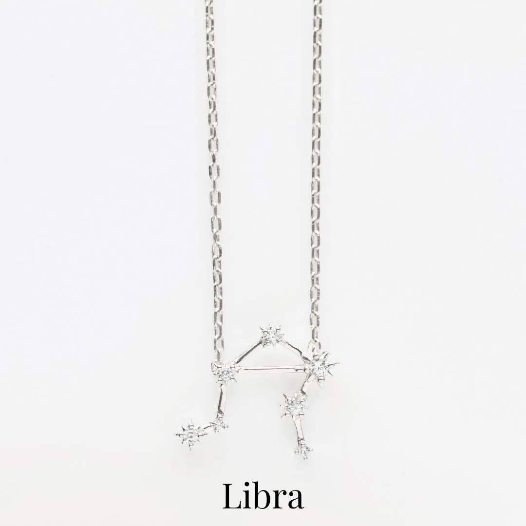 Zodiac Diamond Constellation Necklace