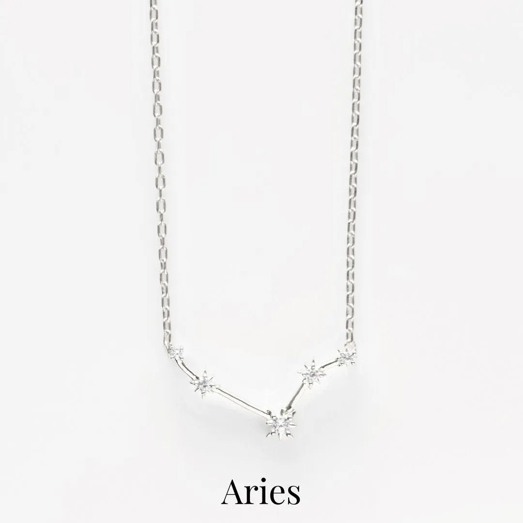 Zodiac Diamond Constellation Necklace