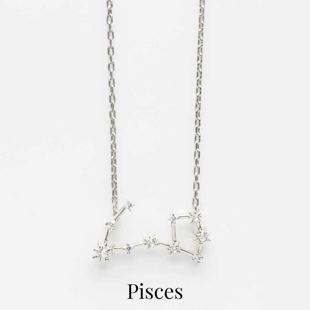 Zodiac Diamond Constellation Necklace